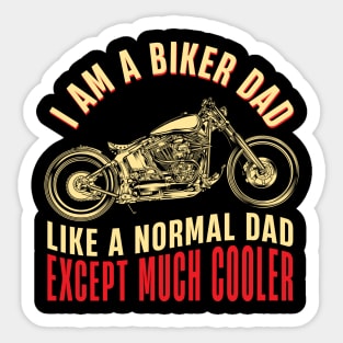 BIKER DAD Sticker